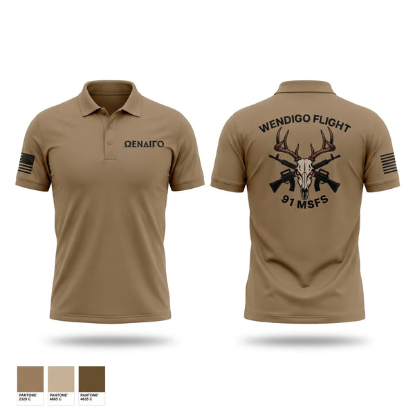 Short Sleeve Performance Polo, 91 MSFS, Air Force, Teamtime, Team time, sublimation, custom sports apparel, team uniforms, spirit wear, spiritwear, sports uniforms, custom shirts, team store, custom team store, fundraiser sports, apparel fundraiser