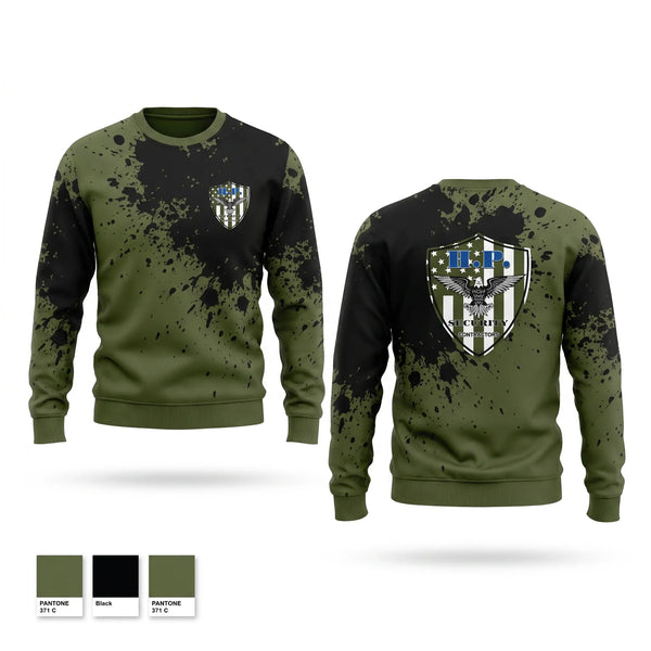 Crew Neck Sweatshirt, High Profile Security, Police, Teamtime, Team time, sublimation, custom sports apparel, team uniforms, spirit wear, spiritwear, sports uniforms, custom shirts, team store, custom team store, fundraiser sports, apparel fundraiser
