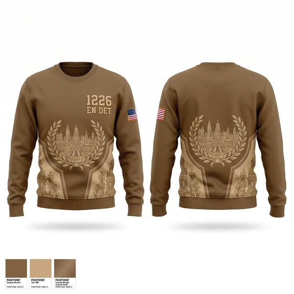 Crew Neck Sweatshirt, 1226 EN DET, National Guard, Teamtime, Team time, sublimation, custom sports apparel, team uniforms, spirit wear, spiritwear, sports uniforms, custom shirts, team store, custom team store, fundraiser sports, apparel fundraiser