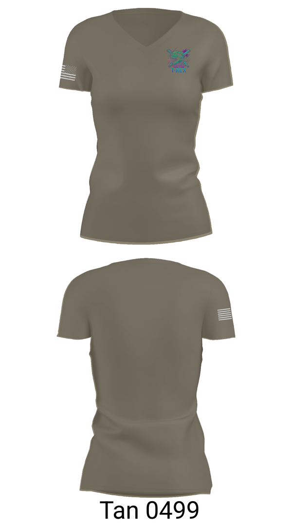 Womens Short Sleeve Vneck Shirt, 130 FAB, Army, Teamtime, Team time, sublimation, custom sports apparel, team uniforms, spirit wear, spiritwear, sports uniforms, custom shirts, team store, custom team store, fundraiser sports, apparel fundraiser