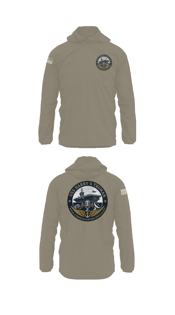 Windbreaker, CVN75 Media, Navy, Teamtime, Team time, sublimation, custom sports apparel, team uniforms, spirit wear, spiritwear, sports uniforms, custom shirts, team store, custom team store, fundraiser sports, apparel fundraiser