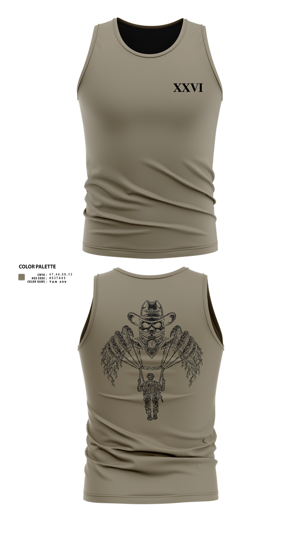 Tank Top, 26 STS, Air Force, Teamtime, Team time, sublimation, custom sports apparel, team uniforms, spirit wear, spiritwear, sports uniforms, custom shirts, team store, custom team store, fundraiser sports, apparel fundraiser