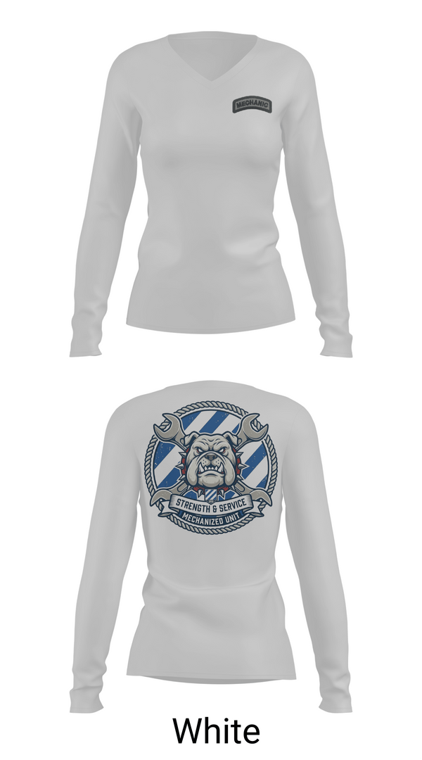 Womens Long Sleeve Vneck Shirt, 3ID 3BSB BCO, Army, Teamtime, Team time, sublimation, custom sports apparel, team uniforms, spirit wear, spiritwear, sports uniforms, custom shirts, team store, custom team store, fundraiser sports, apparel fundraiser