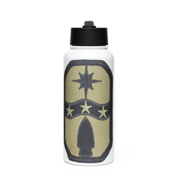 1487th Transportation Company 75502294 Stainless Steel Water Bottle with a Straw Lid