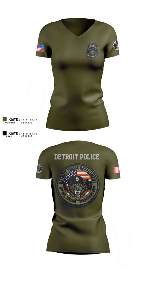 Womens Short Sleeve Vneck Shirt, 12th Precinct Special Operations, Police, Teamtime, Team time, sublimation, custom sports apparel, team uniforms, spirit wear, spiritwear, sports uniforms, custom shirts, team store, custom team store, fundraiser sports, apparel fundraiser