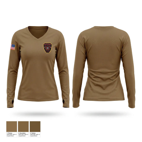 Womens Long Sleeve Vneck Shirt, North union, Fire Department, Teamtime, Team time, sublimation, custom sports apparel, team uniforms, spirit wear, spiritwear, sports uniforms, custom shirts, team store, custom team store, fundraiser sports, apparel fundraiser