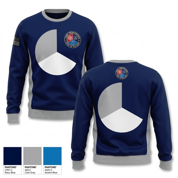 Crew Neck Sweatshirt, Chemult Rural Fire Protection District, EMS/EMT, Teamtime, Team time, sublimation, custom sports apparel, team uniforms, spirit wear, spiritwear, sports uniforms, custom shirts, team store, custom team store, fundraiser sports, apparel fundraiser