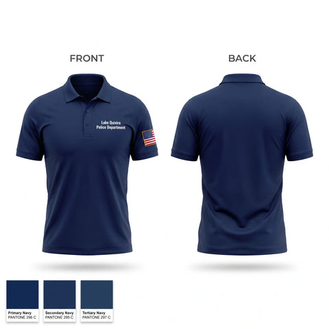 Short Sleeve Performance Polo, Lake Quivira Police Department, Police, Teamtime, Team time, sublimation, custom sports apparel, team uniforms, spirit wear, spiritwear, sports uniforms, custom shirts, team store, custom team store, fundraiser sports, apparel fundraiser
