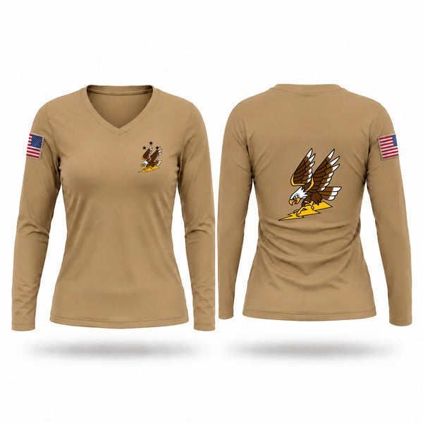 Womens Long Sleeve Vneck Shirt, Southwest Oakland Special Response Team, Police, Teamtime, Team time, sublimation, custom sports apparel, team uniforms, spirit wear, spiritwear, sports uniforms, custom shirts, team store, custom team store, fundraiser sports, apparel fundraiser