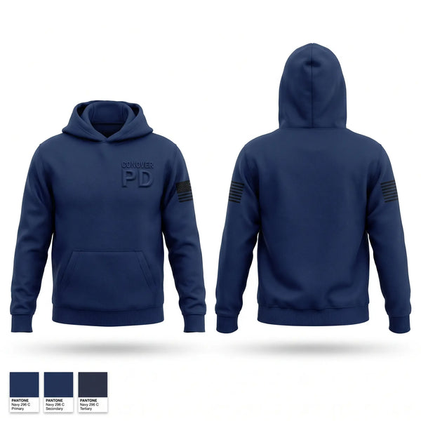 Hoodie, Conover PD, Police, Teamtime, Team time, sublimation, custom sports apparel, team uniforms, spirit wear, spiritwear, sports uniforms, custom shirts, team store, custom team store, fundraiser sports, apparel fundraiser