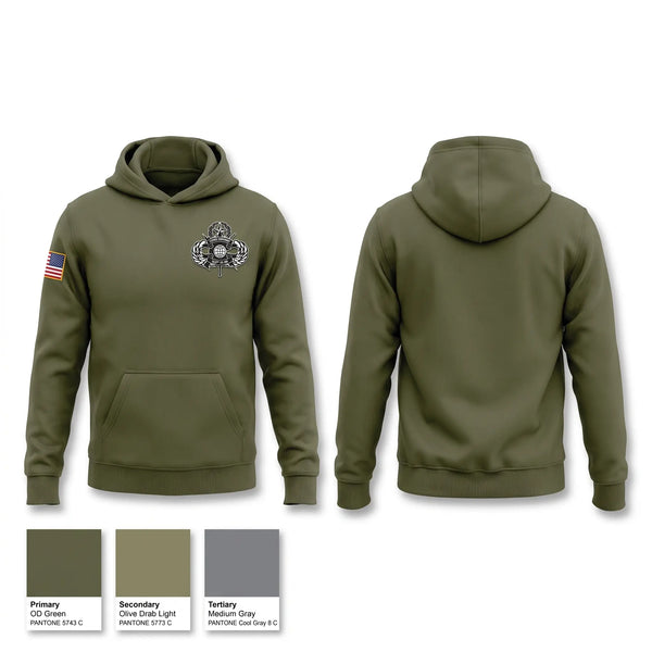 Hoodie, Charlie Co., 422 CA BN AIRBORNE, Army, Teamtime, Team time, sublimation, custom sports apparel, team uniforms, spirit wear, spiritwear, sports uniforms, custom shirts, team store, custom team store, fundraiser sports, apparel fundraiser