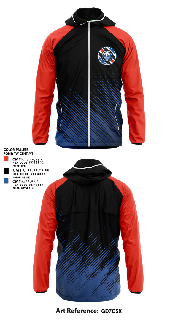 Windbreaker, South Valley United, Men's Soccer, Teamtime, Team time, sublimation, custom sports apparel, team uniforms, spirit wear, spiritwear, sports uniforms, custom shirts, team store, custom team store, fundraiser sports, apparel fundraiser