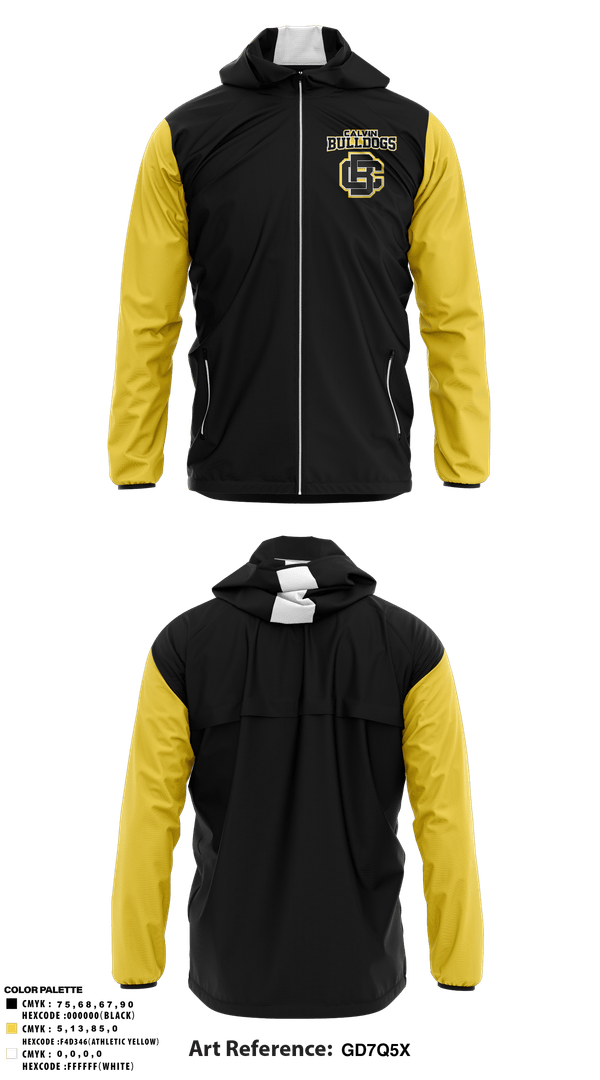 Windbreaker, Calvin Bulldogs, Baseball, Teamtime, Team time, sublimation, custom sports apparel, team uniforms, spirit wear, spiritwear, sports uniforms, custom shirts, team store, custom team store, fundraiser sports, apparel fundraiser