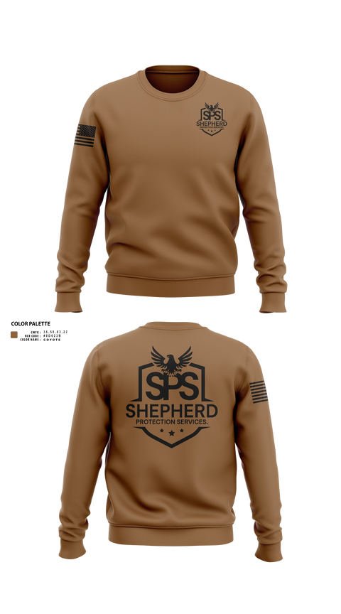 Crew Neck Sweatshirt, SHEPHERD PROTECTION SERVICES, , Teamtime, Team time, sublimation, custom sports apparel, team uniforms, spirit wear, spiritwear, sports uniforms, custom shirts, team store, custom team store, fundraiser sports, apparel fundraiser