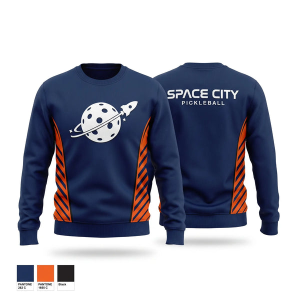 Crew Neck Sweatshirt, Space City Pickleball, , Teamtime, Team time, sublimation, custom sports apparel, team uniforms, spirit wear, spiritwear, sports uniforms, custom shirts, team store, custom team store, fundraiser sports, apparel fundraiser