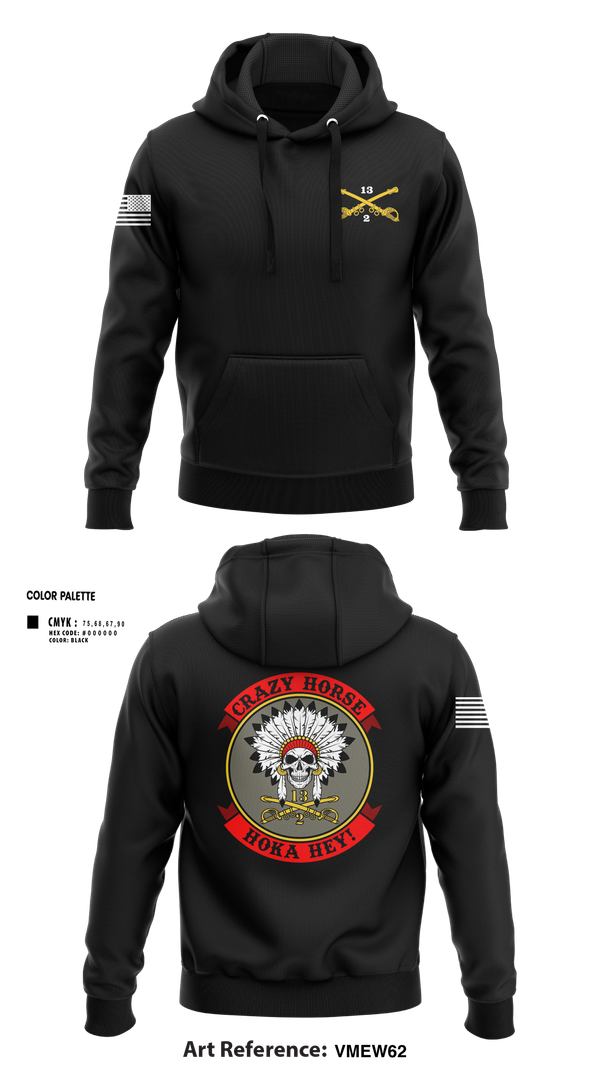 Hoodie, C TROOP 2/13 CAV, , Teamtime, Team time, sublimation, custom sports apparel, team uniforms, spirit wear, spiritwear, sports uniforms, custom shirts, team store, custom team store, fundraiser sports, apparel fundraiser