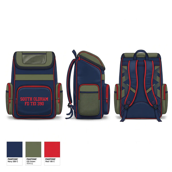 Gear Bag, South Oldham FD TEI 390, Fire Department, Teamtime, Team time, sublimation, custom sports apparel, team uniforms, spirit wear, spiritwear, sports uniforms, custom shirts, team store, custom team store, fundraiser sports, apparel fundraiser