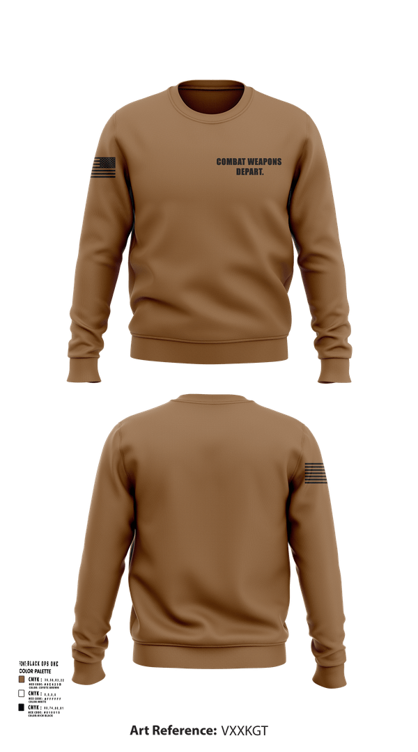Crew Neck Sweatshirt, Combat Weapons Depart., , Teamtime, Team time, sublimation, custom sports apparel, team uniforms, spirit wear, spiritwear, sports uniforms, custom shirts, team store, custom team store, fundraiser sports, apparel fundraiser