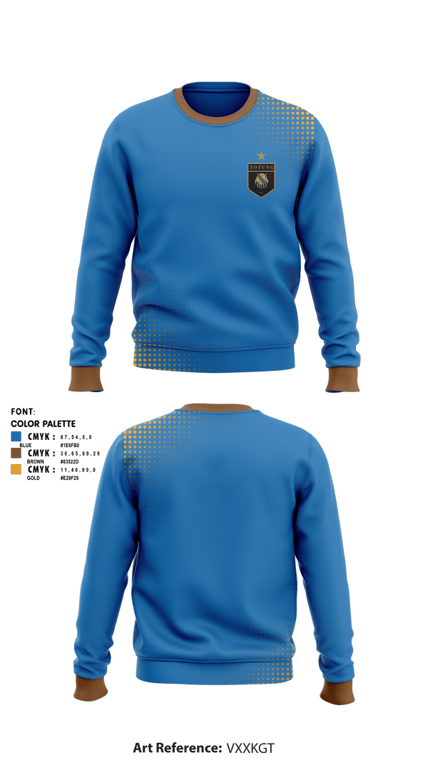 Crew Neck Sweatshirt, Oklahoma Zotung Volleyball Club, Women's Volleyball, Teamtime, Team time, sublimation, custom sports apparel, team uniforms, spirit wear, spiritwear, sports uniforms, custom shirts, team store, custom team store, fundraiser sports, apparel fundraiser