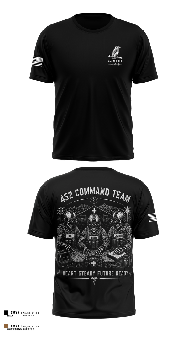 Short Sleeve Performance Shirt, 452 MED DET, Army, Teamtime, Team time, sublimation, custom sports apparel, team uniforms, spirit wear, spiritwear, sports uniforms, custom shirts, team store, custom team store, fundraiser sports, apparel fundraiser