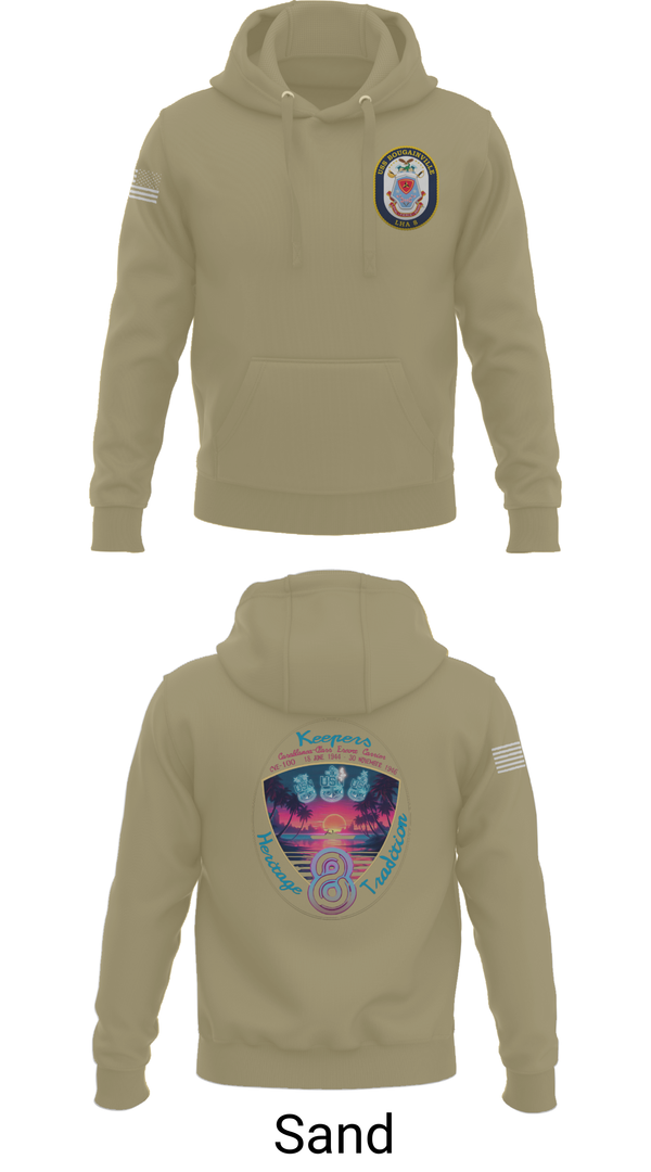 Hoodie, USS Bougainville CPO, , Teamtime, Team time, sublimation, custom sports apparel, team uniforms, spirit wear, spiritwear, sports uniforms, custom shirts, team store, custom team store, fundraiser sports, apparel fundraiser