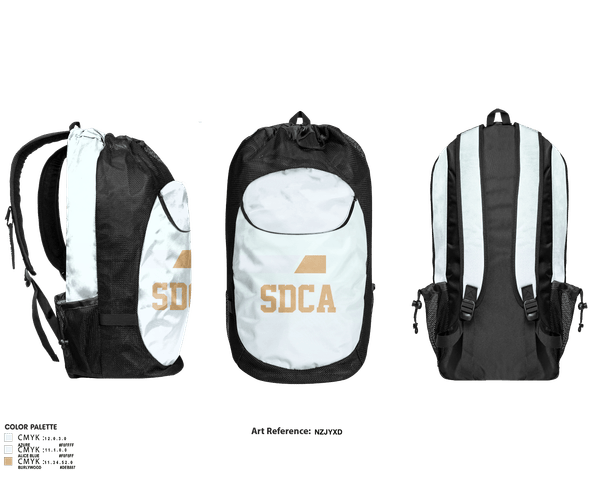 Gear Bag, SDCA, Men's Basketball, Teamtime, Team time, sublimation, custom sports apparel, team uniforms, spirit wear, spiritwear, sports uniforms, custom shirts, team store, custom team store, fundraiser sports, apparel fundraiser