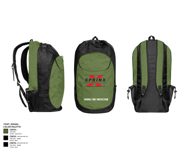 Gear Bag, SPRINX FIRE PROTECTION, , Teamtime, Team time, sublimation, custom sports apparel, team uniforms, spirit wear, spiritwear, sports uniforms, custom shirts, team store, custom team store, fundraiser sports, apparel fundraiser