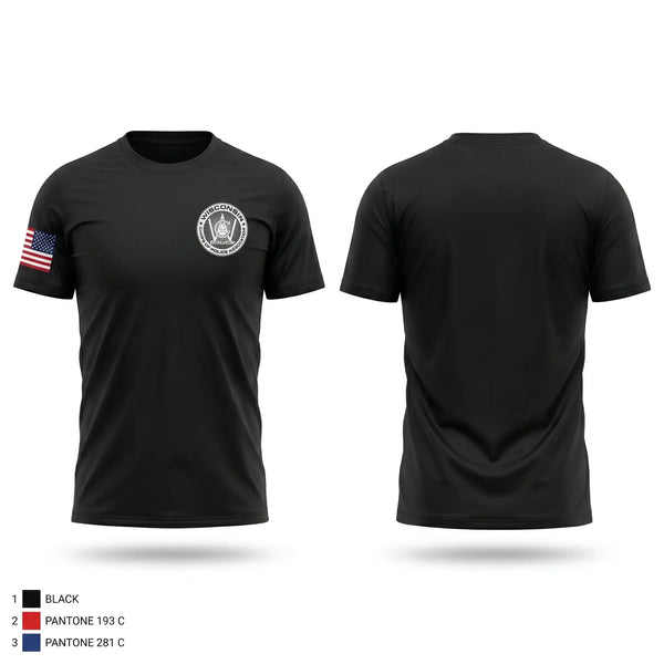 Short Sleeve Performance Shirt, Wisconsin Chiefs of Police Association, Police, Teamtime, Team time, sublimation, custom sports apparel, team uniforms, spirit wear, spiritwear, sports uniforms, custom shirts, team store, custom team store, fundraiser sports, apparel fundraiser