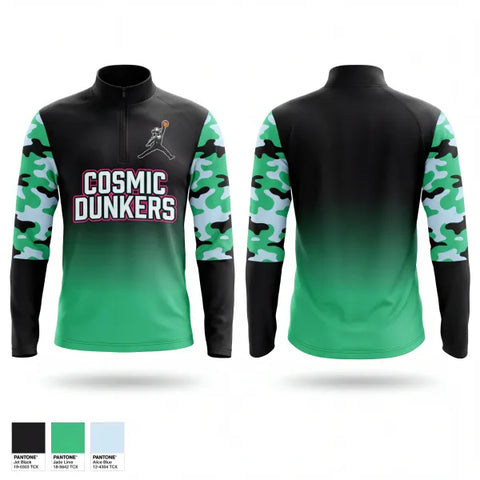 Quarter Zip Jacket, Space Cowboys, Men's Basketball, Teamtime, Team time, sublimation, custom sports apparel, team uniforms, spirit wear, spiritwear, sports uniforms, custom shirts, team store, custom team store, fundraiser sports, apparel fundraiser