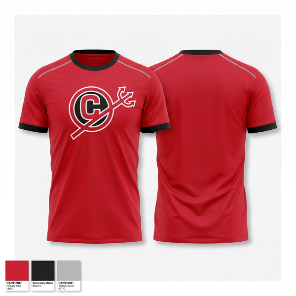 Short Sleeve Performance Shirt, Clinton Red Devils, Track & Field, Teamtime, Team time, sublimation, custom sports apparel, team uniforms, spirit wear, spiritwear, sports uniforms, custom shirts, team store, custom team store, fundraiser sports, apparel fundraiser
