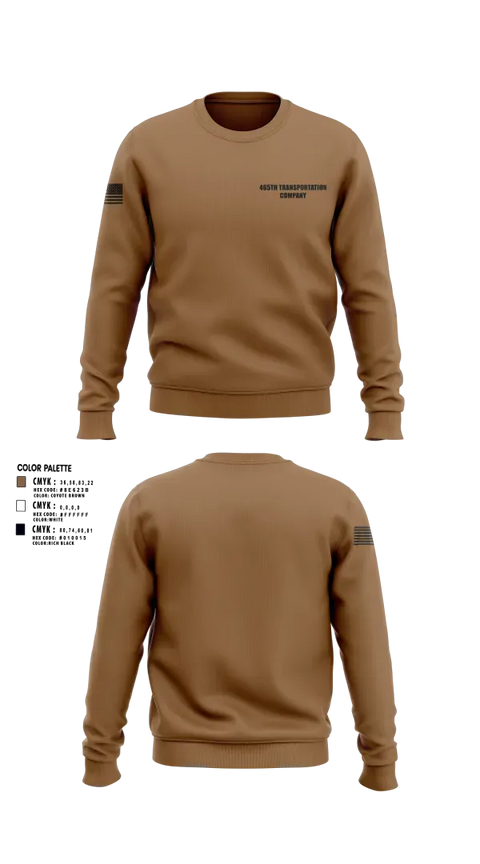 Crew Neck Sweatshirt, 465th Transportation Company, Army, Teamtime, Team time, sublimation, custom sports apparel, team uniforms, spirit wear, spiritwear, sports uniforms, custom shirts, team store, custom team store, fundraiser sports, apparel fundraiser