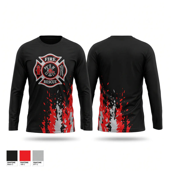 Long Sleeve Performance Shirt, Firefighter Department, Women's Soccer, Teamtime, Team time, sublimation, custom sports apparel, team uniforms, spirit wear, spiritwear, sports uniforms, custom shirts, team store, custom team store, fundraiser sports, apparel fundraiser