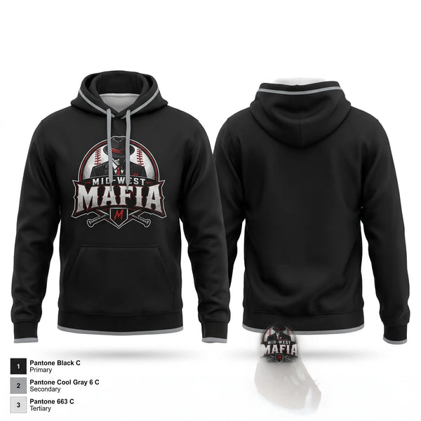 Hoodie, Mid South Mafia, Baseball, Teamtime, Team time, sublimation, custom sports apparel, team uniforms, spirit wear, spiritwear, sports uniforms, custom shirts, team store, custom team store, fundraiser sports, apparel fundraiser