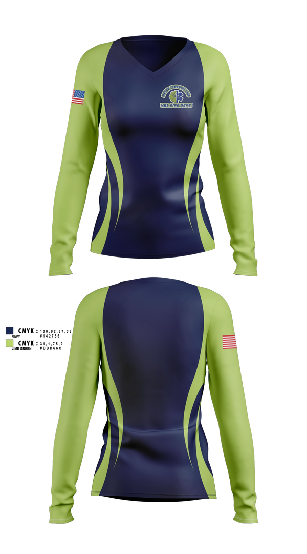 Womens Long Sleeve Vneck Shirt, Mecc -Wabash Twp Fire Dept, Fire Department, Teamtime, Team time, sublimation, custom sports apparel, team uniforms, spirit wear, spiritwear, sports uniforms, custom shirts, team store, custom team store, fundraiser sports, apparel fundraiser