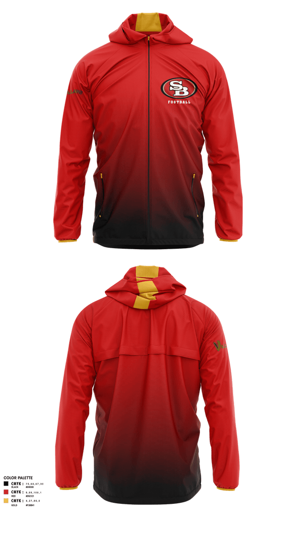 Windbreaker, Southbay 49ers 9(Villains), Football, Teamtime, Team time, sublimation, custom sports apparel, team uniforms, spirit wear, spiritwear, sports uniforms, custom shirts, team store, custom team store, fundraiser sports, apparel fundraiser