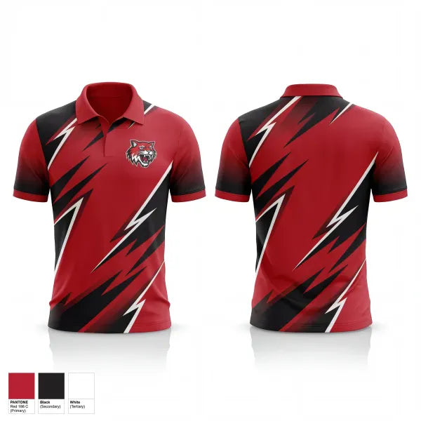 Short Sleeve Performance Polo, Dorton Wildcats, Men's Basketball, Teamtime, Team time, sublimation, custom sports apparel, team uniforms, spirit wear, spiritwear, sports uniforms, custom shirts, team store, custom team store, fundraiser sports, apparel fundraiser