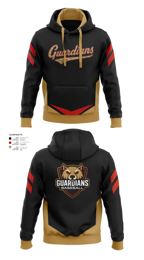 Hoodie, Guardians Baseball, Baseball, Teamtime, Team time, sublimation, custom sports apparel, team uniforms, spirit wear, spiritwear, sports uniforms, custom shirts, team store, custom team store, fundraiser sports, apparel fundraiser