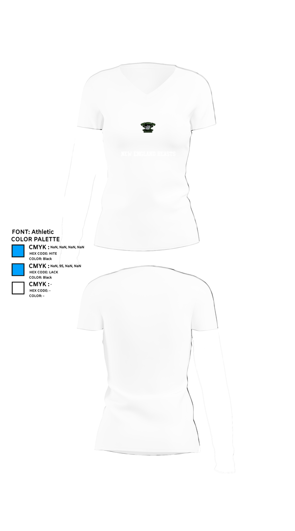 Womens Short Sleeve Vneck Shirt, New England Beasts, Softball, Teamtime, Team time, sublimation, custom sports apparel, team uniforms, spirit wear, spiritwear, sports uniforms, custom shirts, team store, custom team store, fundraiser sports, apparel fundraiser