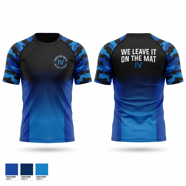 Short Sleeve Rash Guard Shirt, imperial valley wrestling empire, Wrestling, Teamtime, Team time, sublimation, custom sports apparel, team uniforms, spirit wear, spiritwear, sports uniforms, custom shirts, team store, custom team store, fundraiser sports, apparel fundraiser