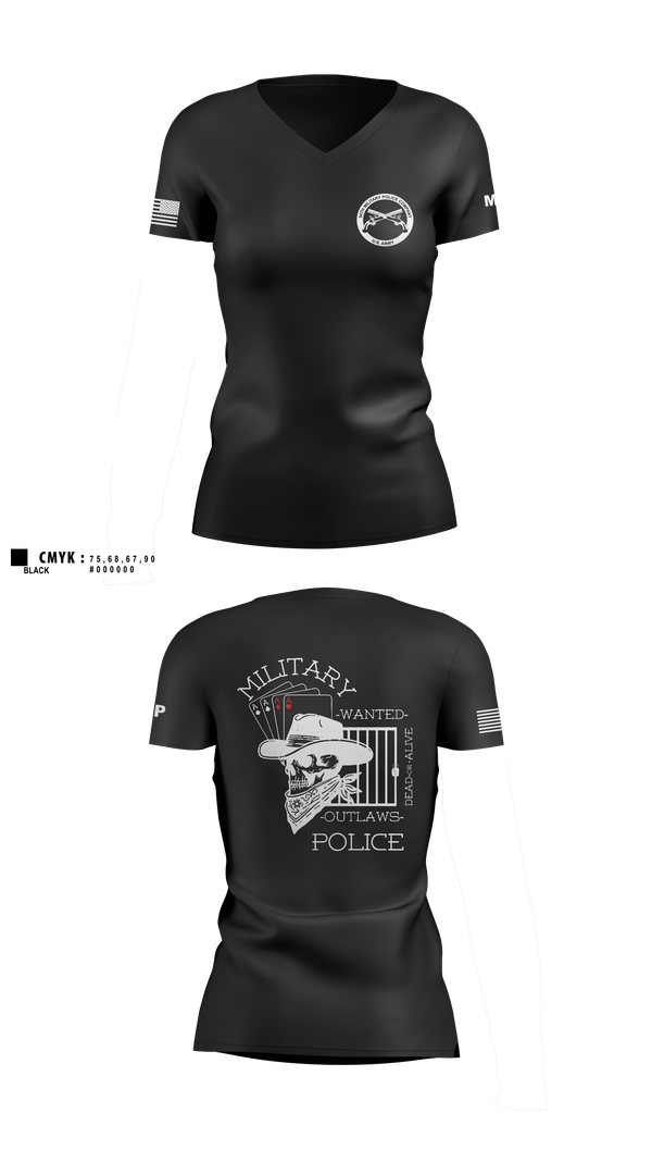 Womens Short Sleeve Vneck Shirt, 3RD PLATOON OUTLAWS, Army, Teamtime, Team time, sublimation, custom sports apparel, team uniforms, spirit wear, spiritwear, sports uniforms, custom shirts, team store, custom team store, fundraiser sports, apparel fundraiser