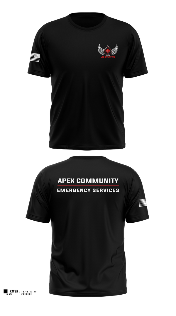 Short Sleeve Performance Shirt, ACES, EMS/EMT, Teamtime, Team time, sublimation, custom sports apparel, team uniforms, spirit wear, spiritwear, sports uniforms, custom shirts, team store, custom team store, fundraiser sports, apparel fundraiser