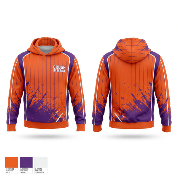 Hoodie, Crush baseball, Baseball, Teamtime, Team time, sublimation, custom sports apparel, team uniforms, spirit wear, spiritwear, sports uniforms, custom shirts, team store, custom team store, fundraiser sports, apparel fundraiser