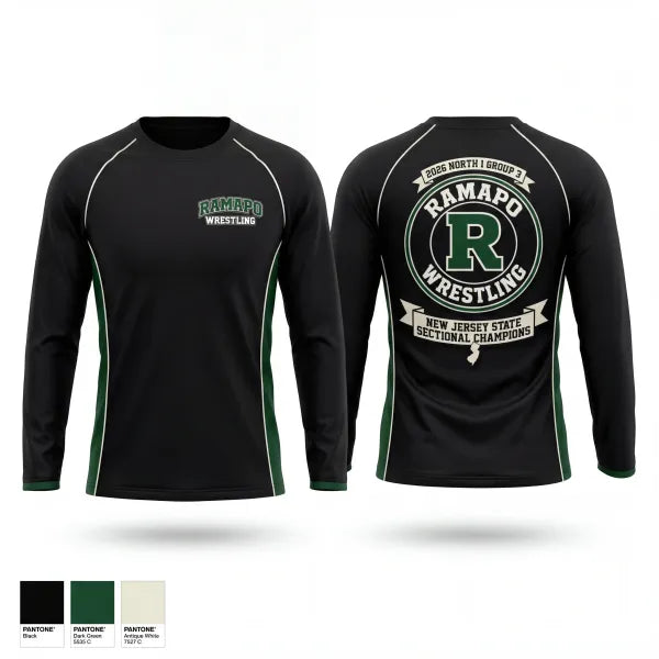 Long Sleeve Performance Shirt, Ramapo Raiders, Wrestling, Teamtime, Team time, sublimation, custom sports apparel, team uniforms, spirit wear, spiritwear, sports uniforms, custom shirts, team store, custom team store, fundraiser sports, apparel fundraiser