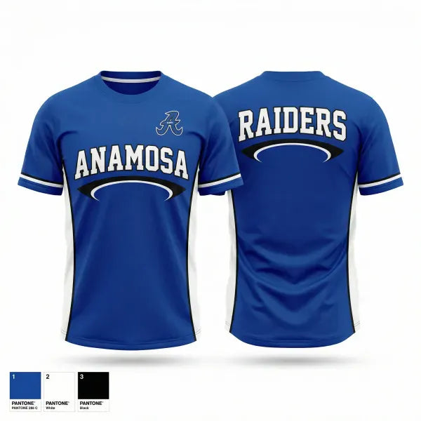 Soft Poly Tee Cotton Like Feel, Anamosa Raiders 10U, Baseball, Teamtime, Team time, sublimation, custom sports apparel, team uniforms, spirit wear, spiritwear, sports uniforms, custom shirts, team store, custom team store, fundraiser sports, apparel fundraiser