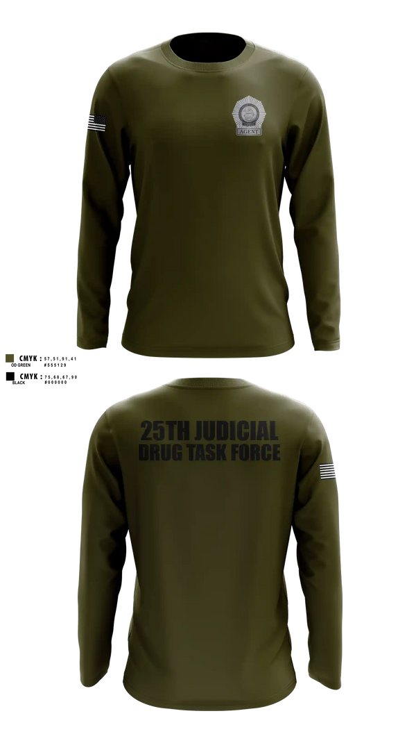Long Sleeve Performance Shirt, 25th Judicial Drug Task Force, Police, Teamtime, Team time, sublimation, custom sports apparel, team uniforms, spirit wear, spiritwear, sports uniforms, custom shirts, team store, custom team store, fundraiser sports, apparel fundraiser