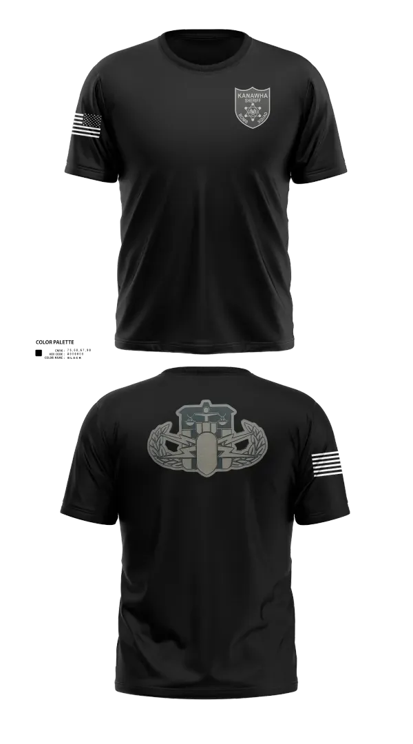 Short Sleeve Performance Shirt, Kanawha Sheriff Bomb Squad, Police, Teamtime, Team time, sublimation, custom sports apparel, team uniforms, spirit wear, spiritwear, sports uniforms, custom shirts, team store, custom team store, fundraiser sports, apparel fundraiser