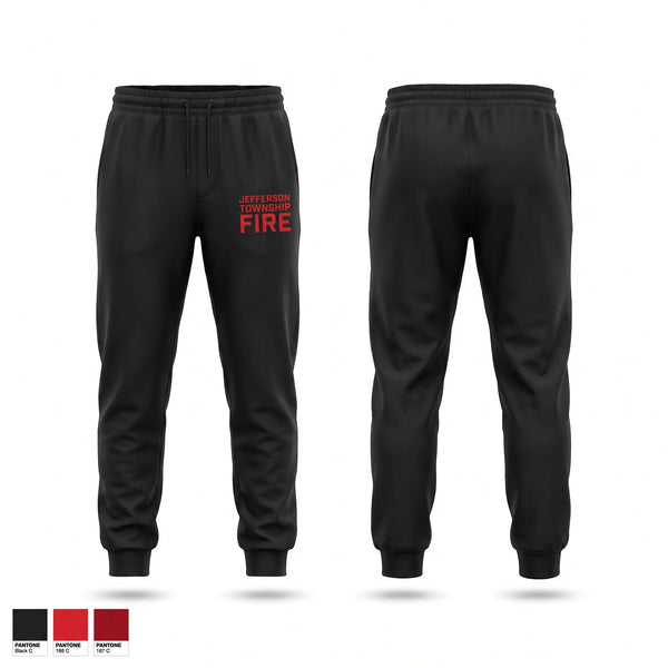 Sweatpants, JEFFERSON TOWNSHIP FIRE, Fire Department, Teamtime, Team time, sublimation, custom sports apparel, team uniforms, spirit wear, spiritwear, sports uniforms, custom shirts, team store, custom team store, fundraiser sports, apparel fundraiser