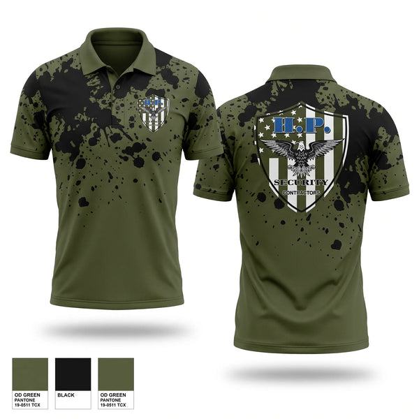 Short Sleeve Performance Polo, High Profile Security, Police, Teamtime, Team time, sublimation, custom sports apparel, team uniforms, spirit wear, spiritwear, sports uniforms, custom shirts, team store, custom team store, fundraiser sports, apparel fundraiser