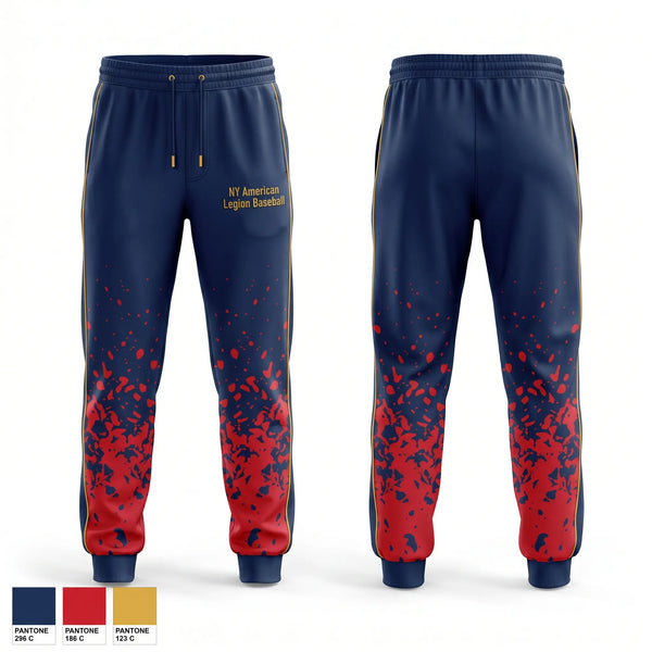 Sweatpants, NY American Legion Baseball, Baseball, Teamtime, Team time, sublimation, custom sports apparel, team uniforms, spirit wear, spiritwear, sports uniforms, custom shirts, team store, custom team store, fundraiser sports, apparel fundraiser