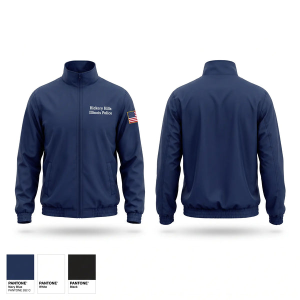 Windbreaker, Hickory Hills Illinois Police, Police, Teamtime, Team time, sublimation, custom sports apparel, team uniforms, spirit wear, spiritwear, sports uniforms, custom shirts, team store, custom team store, fundraiser sports, apparel fundraiser